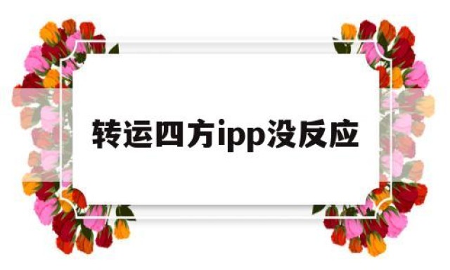 转运四方ipp没反应